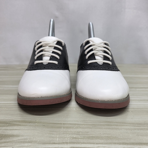 Eastland Black & White Oxfords 50s Size 7 - Picture 2 of 10